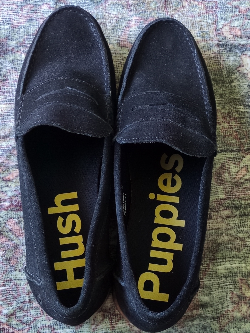 Hush Puppies Suede Penny Loafers 9.5 Wide - Picture 9 of 12